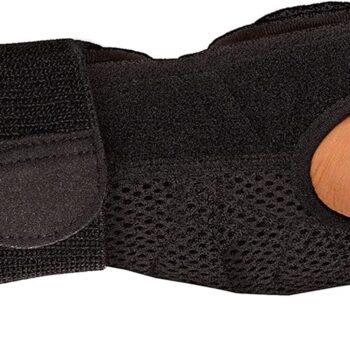 Medicine Adjustable Night Support Wrist Brace, For Sleeping, Arm Compression worn t or Right For Men and Women, Black, One Size Fits Most