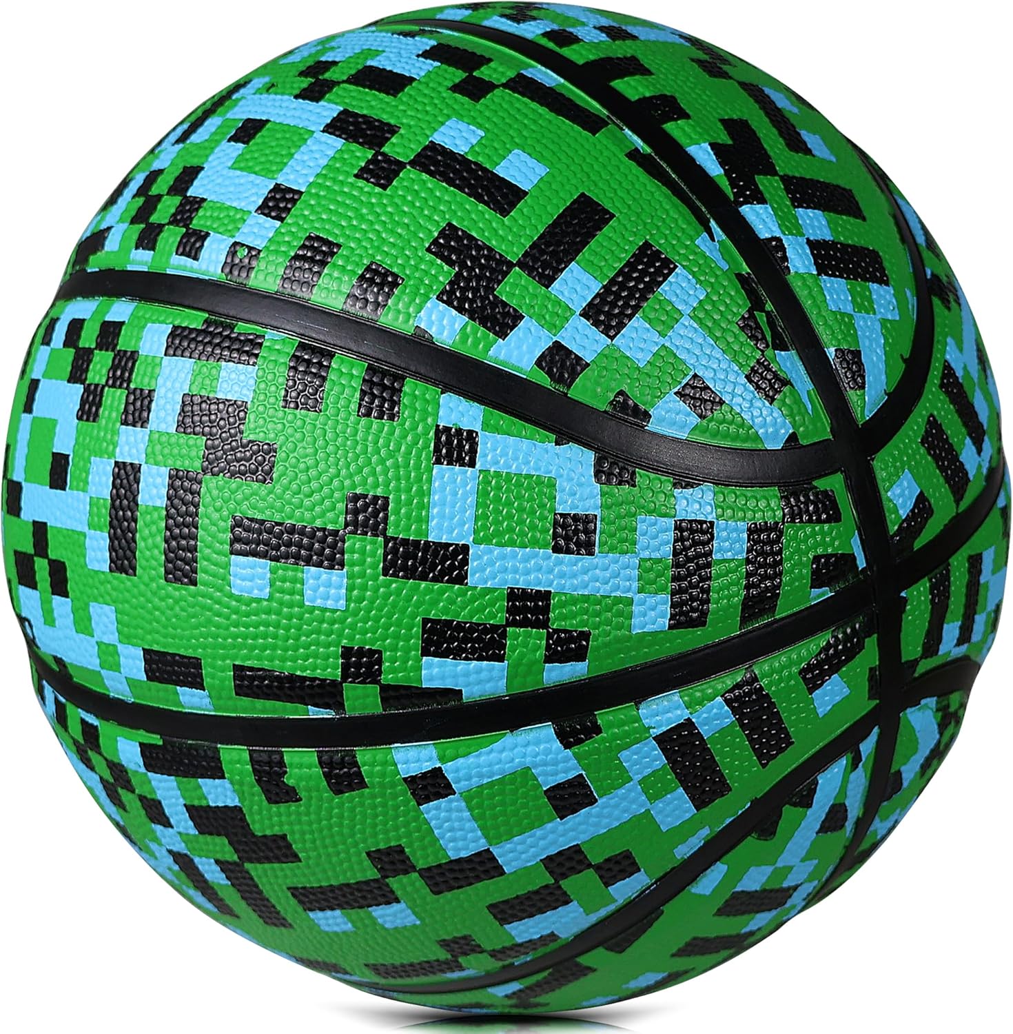 Official Rubber Basketball Outdoor Indoor Mens Basketball Ball Size 3/4/5/6/7 for Kids Youth Teen Boys and Girls Gift Ideas(Without Pump) - Image 2